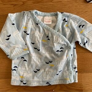 Hanna Andersson Light Blue Nautical Kids Shirt